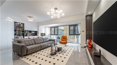 15w打造現代黑白灰風格的家128m² | 麗爾曼頓全房全屋定制