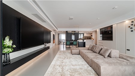 20.8w打造黑白極簡風格的家180m² | 麗爾曼頓全房全屋定制